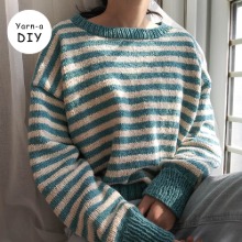 [DIY패키지] 아루 줄무늬 박시 스웨터 / knit_therapist